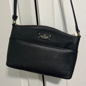 Black leather kate spade purse
